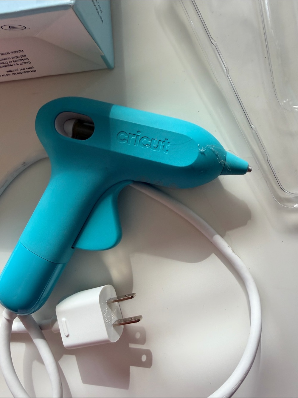 Cricut Mini Glue Gun Blue High Temp Craft Tool With Box - Picture 5 of 10